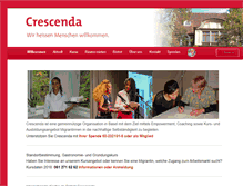 Tablet Screenshot of crescenda.ch